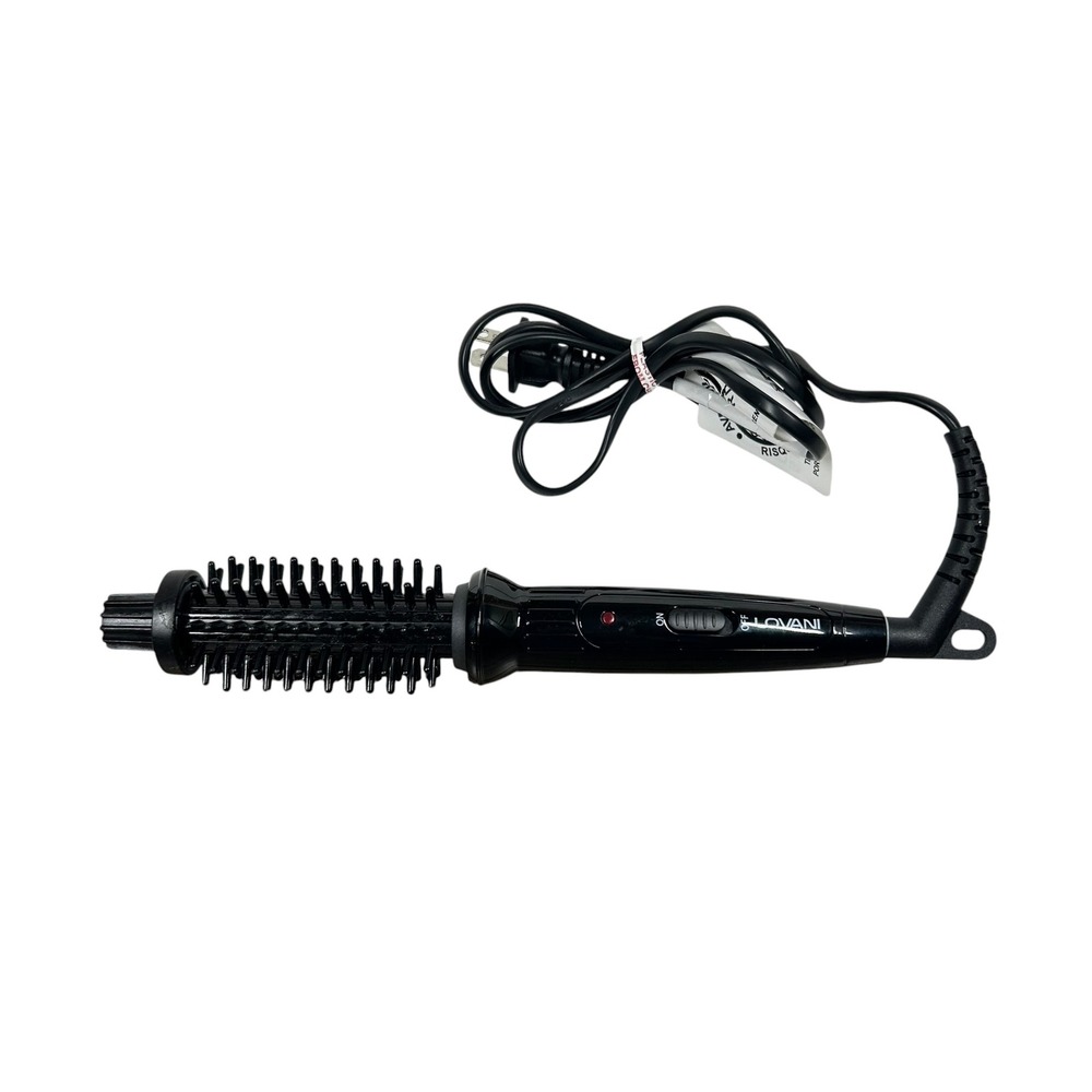 Lovani LM-211MW Mini Heated Round Brush Styler Black Travel Size Dual Voltage